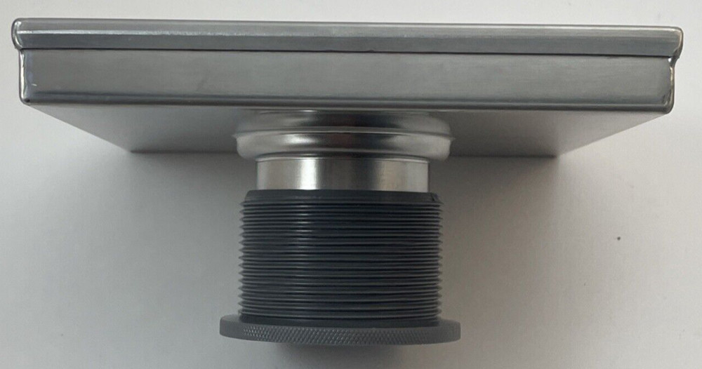 B&K 6? Zero Pattern Grating Square Model Shower Drain, Polished Chrome Open Box
