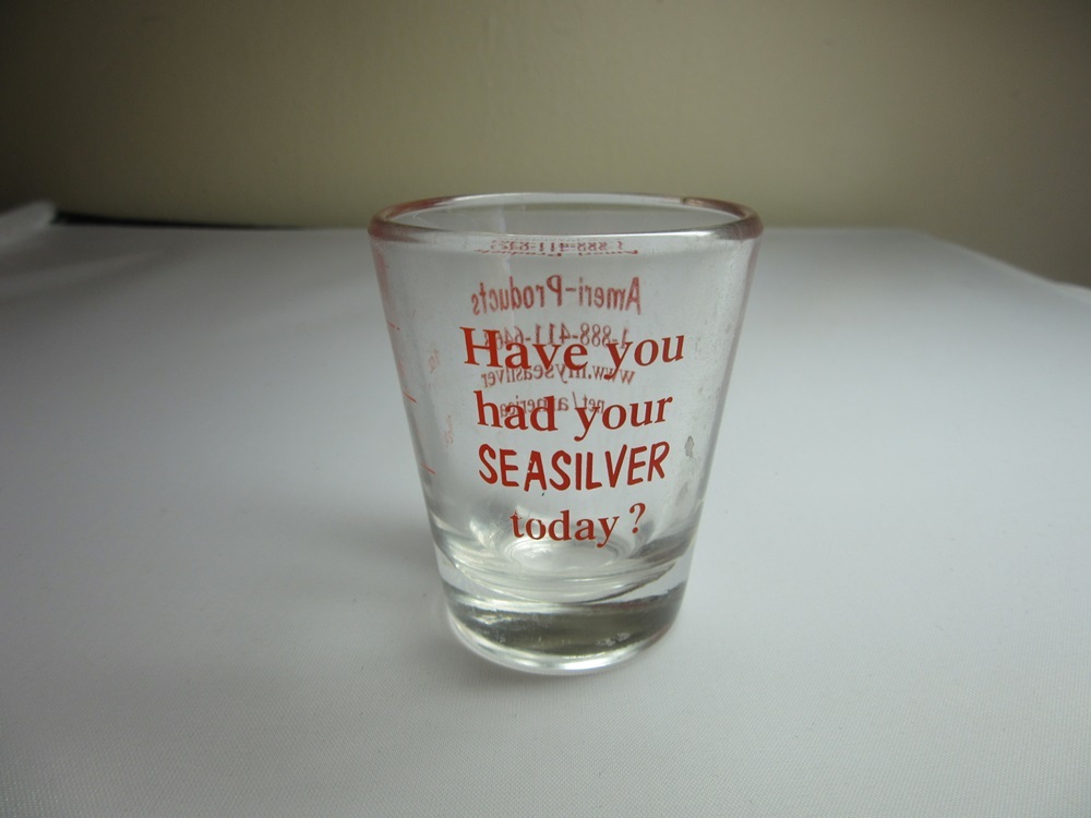 Ameri-Products Seasilver advertising shot glass