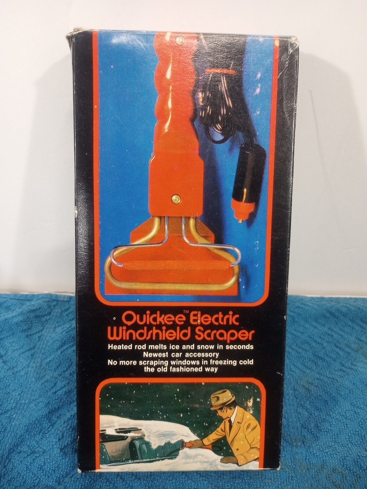 Quickie Electric Windshield Ice Scraper in Box Old  Vintage Dynamic 1972