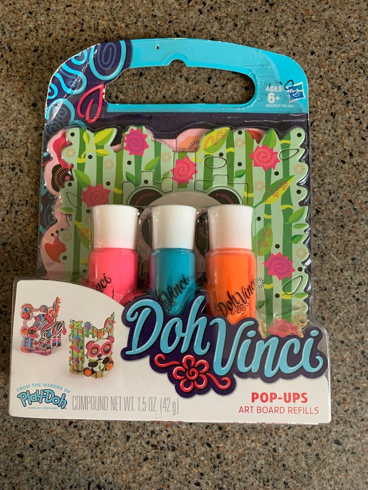 Hasbo DohVinci Deco Pop Refill 3-Pack (Pop-Ups Art Board Refills) 