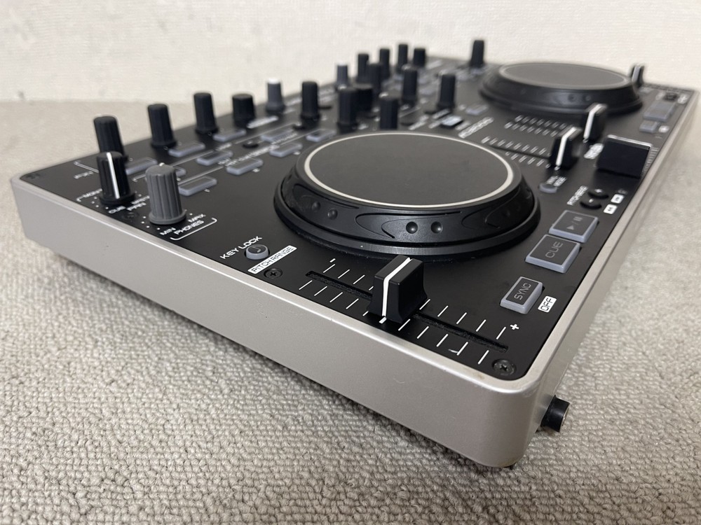Denon DJ MC2000 2-Channel DJ Controller Black with USB Cable Tested & Working