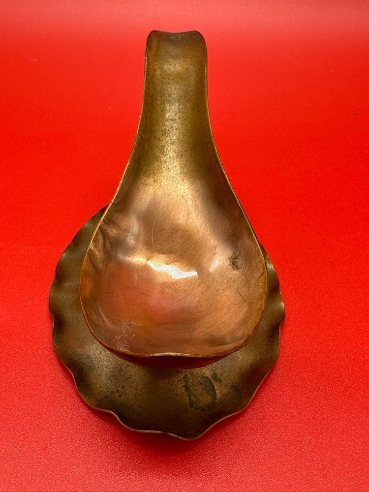 Gregorian Solid Copper Pipe Stand Original Engraved Signature #532