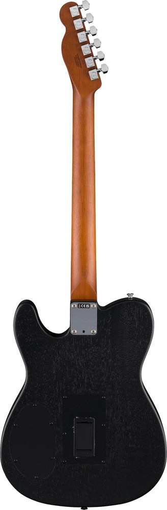 Fender Acoustasonic Standard Telecaster A/E Guitar, Solid Spruce Top, Black