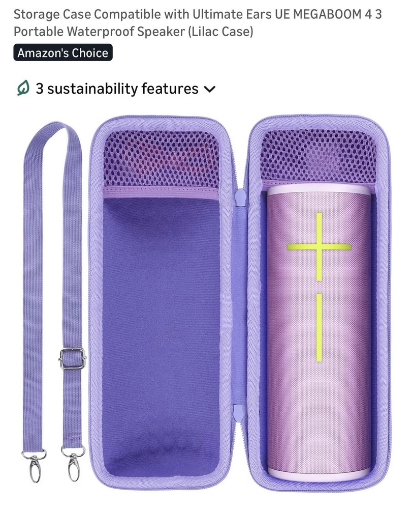 Lebakort Portable Speaker Carrying Case Protective Storage