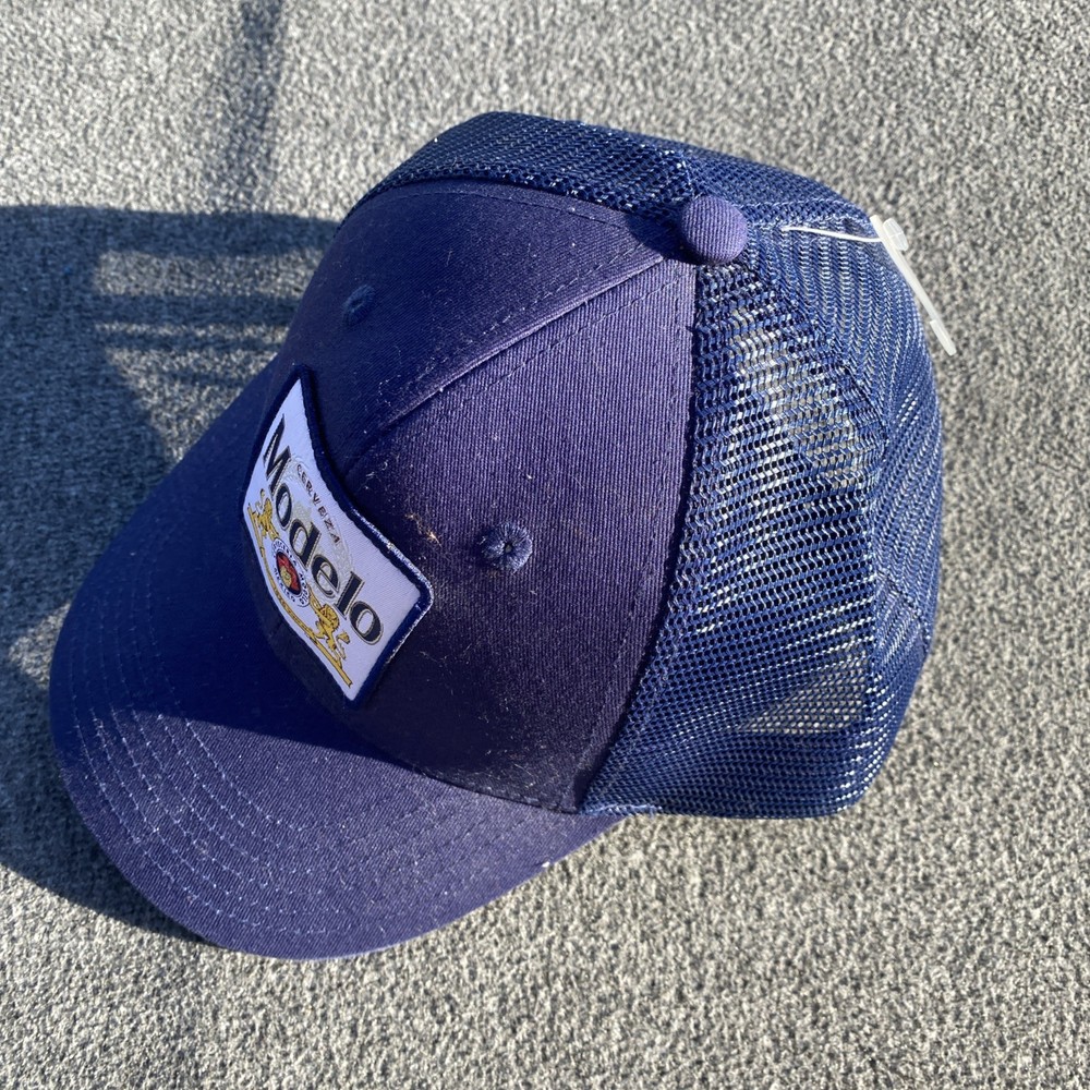 Modelo Especial Logo Patch Navy Adjustable Trucker Hat Blue