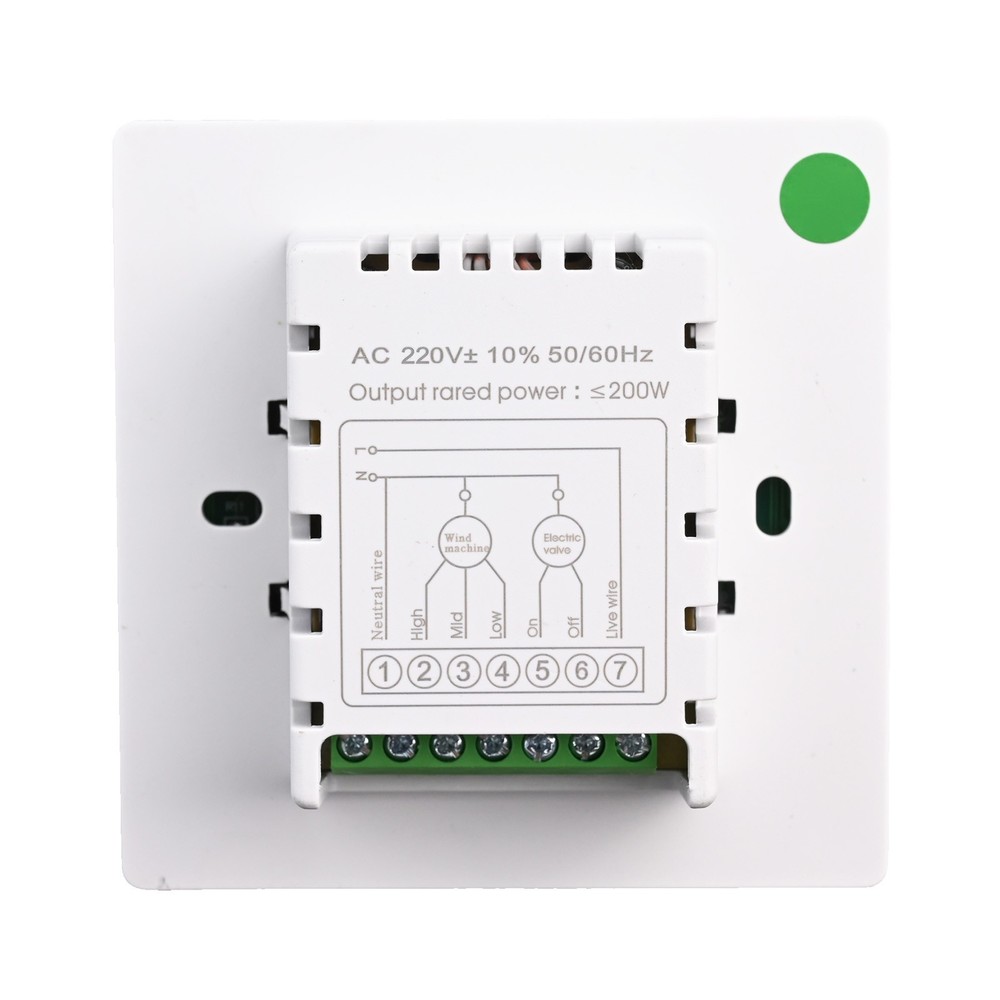 User Friendly Fan Coil Thermostat for For central Fresh Air System Control