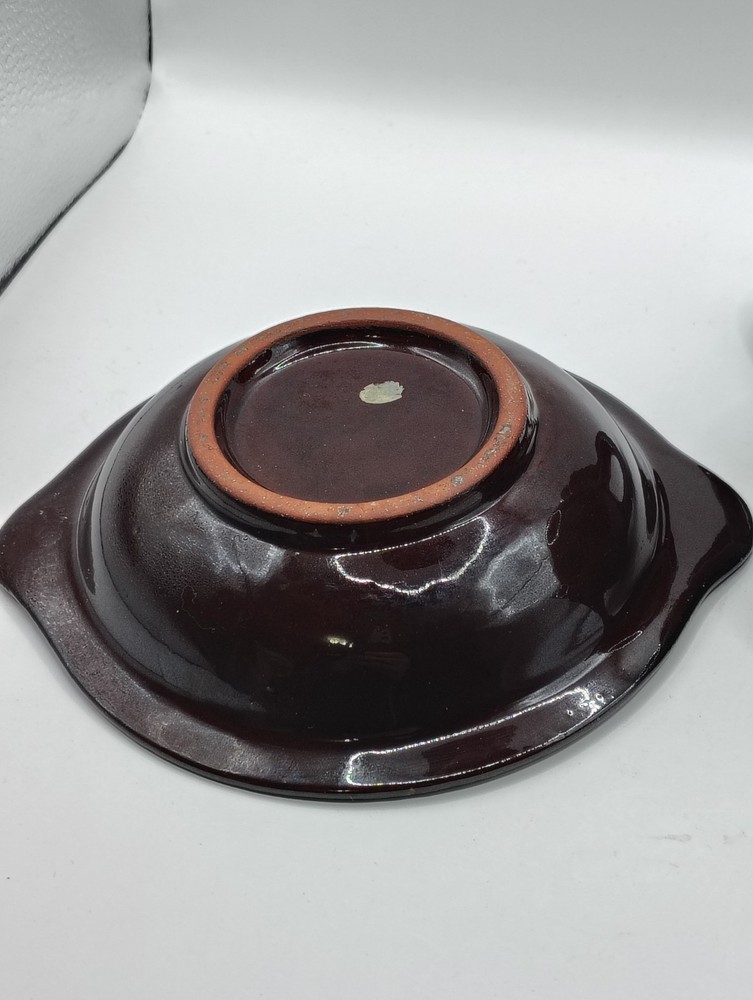 Vintage Aurora Drip Glaze Pitcher & Underplate