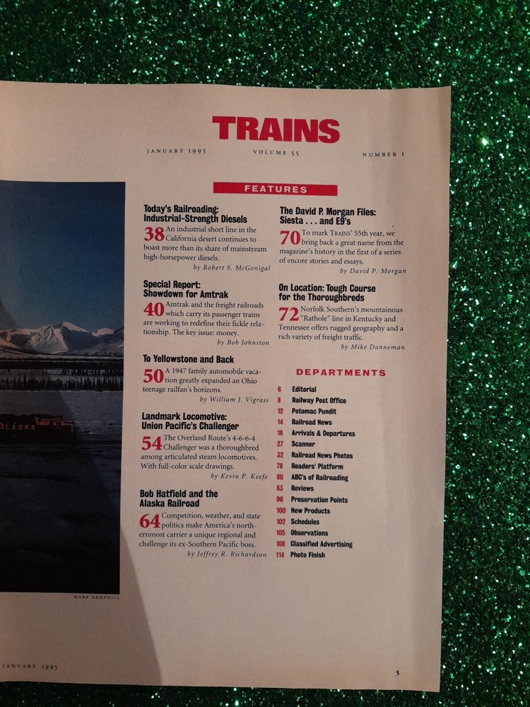 Trains Magazine Lot 7 Issues