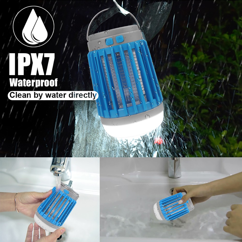 Electronic Solar Mosquito Killer Lamp USB Hanging Light Fly Bug Insect Zapper