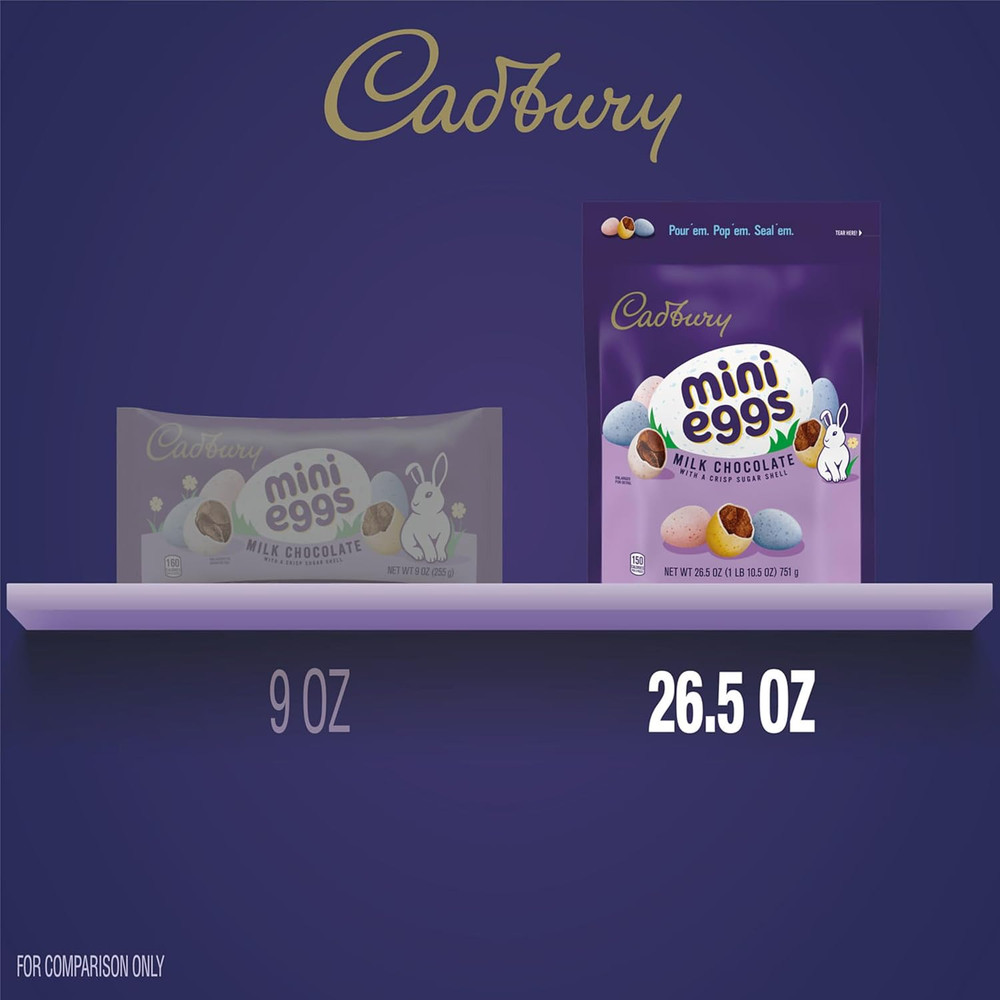 MINI EGGS Milk Chocolate, Easter Candy Bag, 26.5 Oz