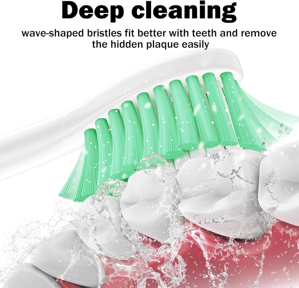Replacement Toothbrush Heads for Philips Sonicare - With Protective Covers