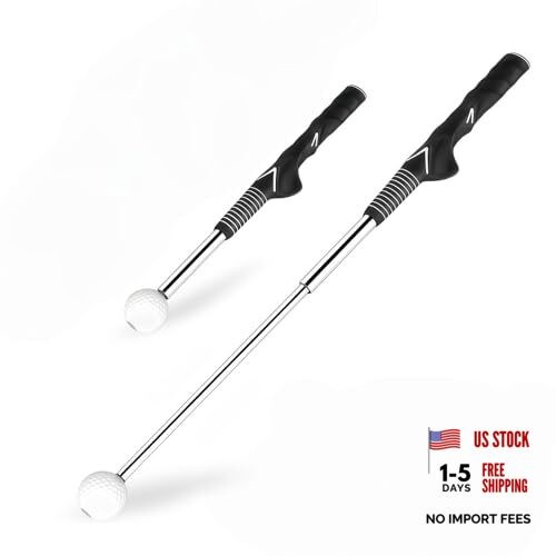 Retractable Golf Swing Trainer, for Low Ceiling & Indoor & Outdoor Practice,
