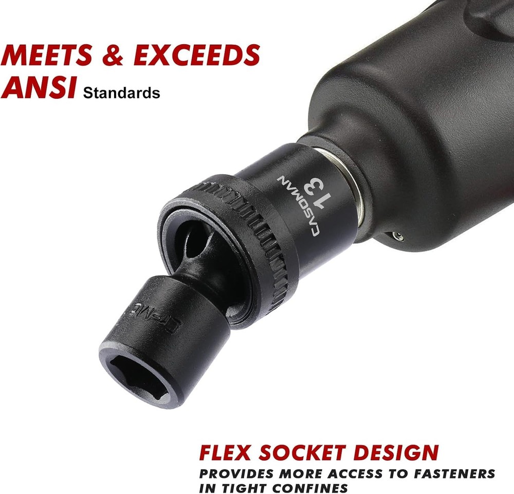 15-Pc Drive Standard Impact Socket Set 10-24mm