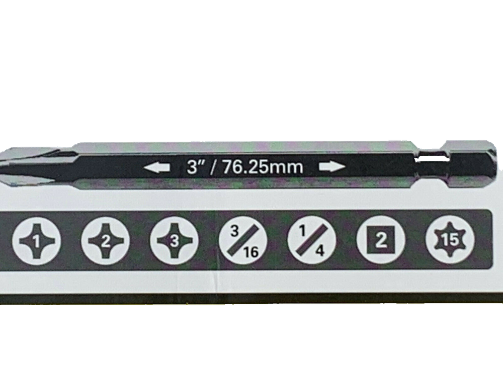 PICQUIC - Sixpac Plus Replacement Bits - 7 Bits - 1/4"- 3" long