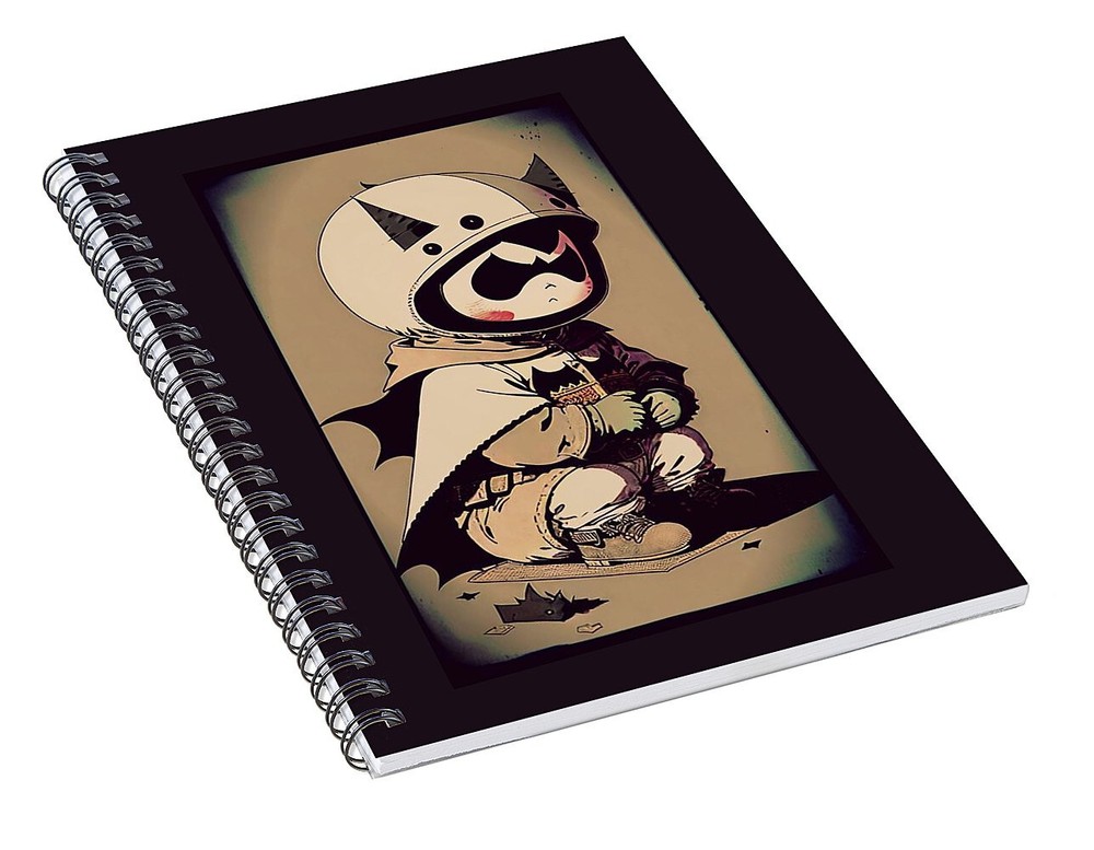 Young Bat Spiral Notebook Blank Notebook Lined Journal 8 X 6 Notebook