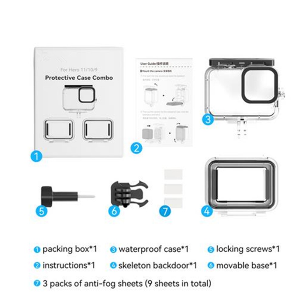 Hydrophobic Coating Protective Case For Full Scene Underwater Photography d