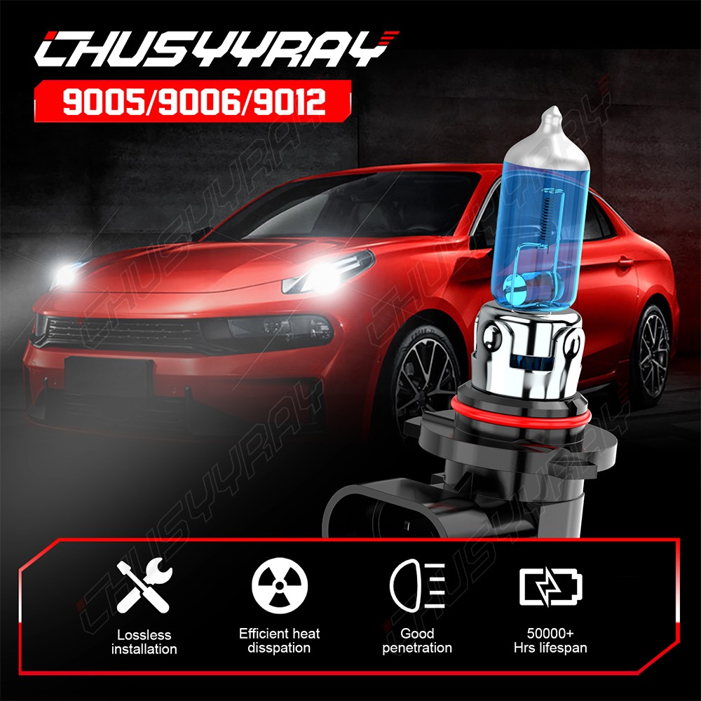 9005 Halogen Headlight Super Bright Bulbs Kit White 6000K High Beam NEW 2PCS