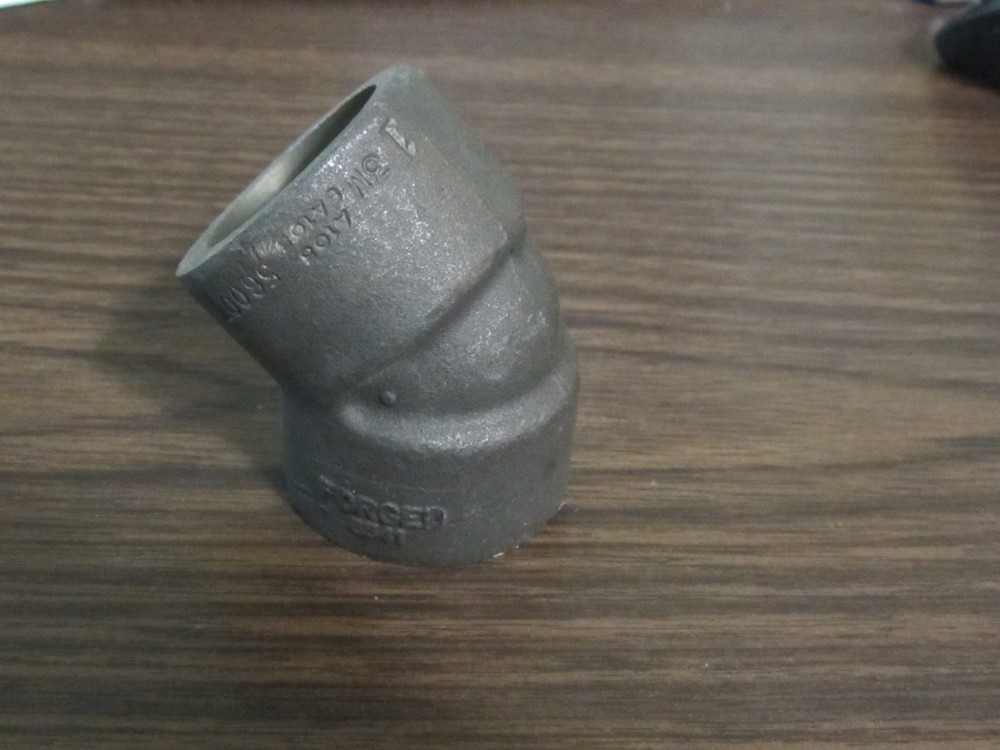 1'' Forged Steel A-105 Class 3000# Socket Weld SW Elbows 45 deg  NEW ell-45