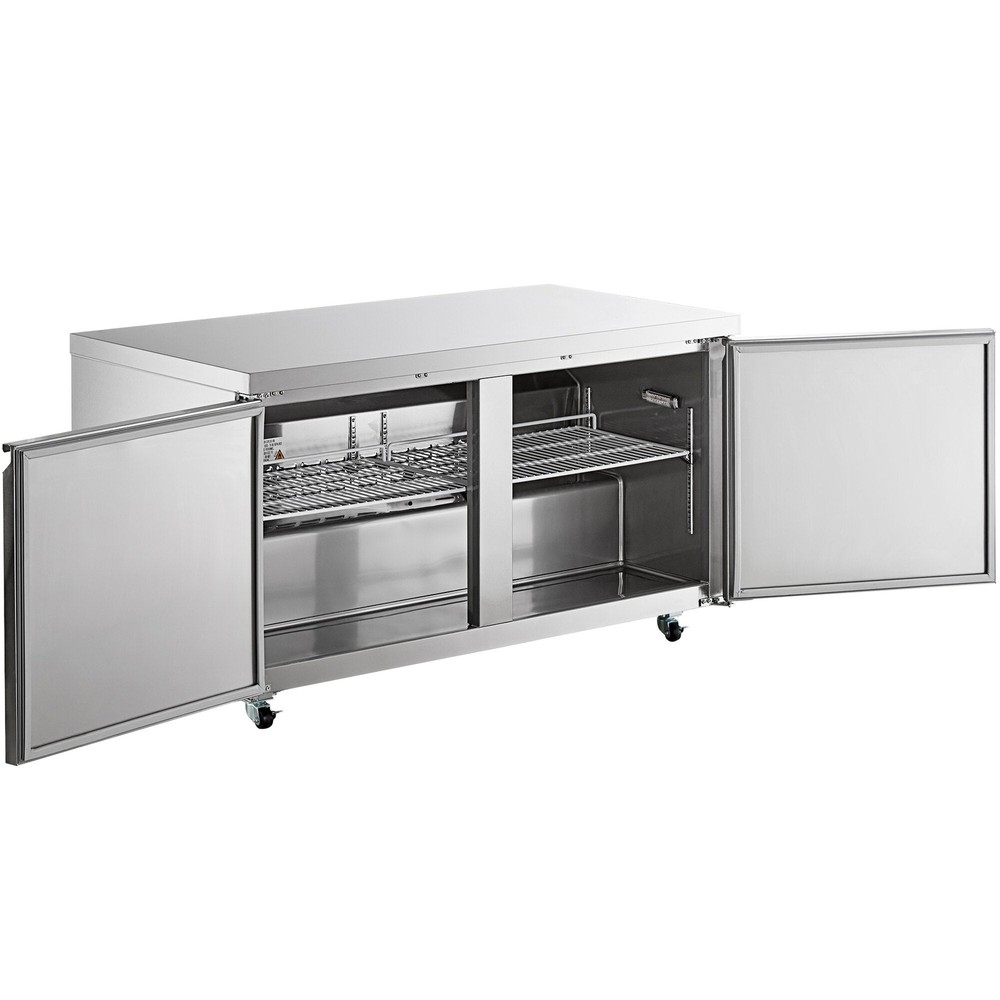 60" Stainless Steel ADA Height Undercounter Refrigerator