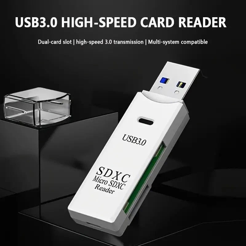 USB 3.0 Micro SD/TF Card Reader Memory Adapter for PC Laptop Camera