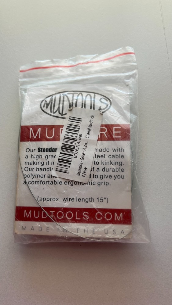 Pottery Wire Tool, Clay Cutting Wire, Green Handle