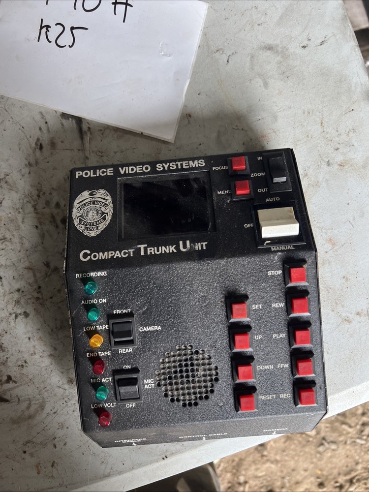 police video systems compact trunk unit
