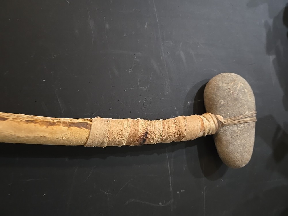 Ceremonial Tomahawk With Rock