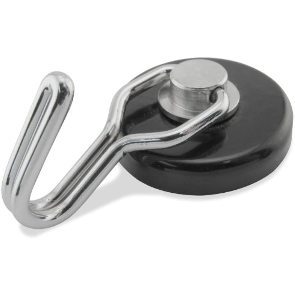 Master Magnetics 7580 Magnetic Hook Organizer Rotating Swing Hook 65 Pound Pull