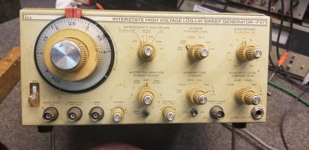 Interstate F47 Sweep Function Generator High Voltage Log/Lin Free Shipping