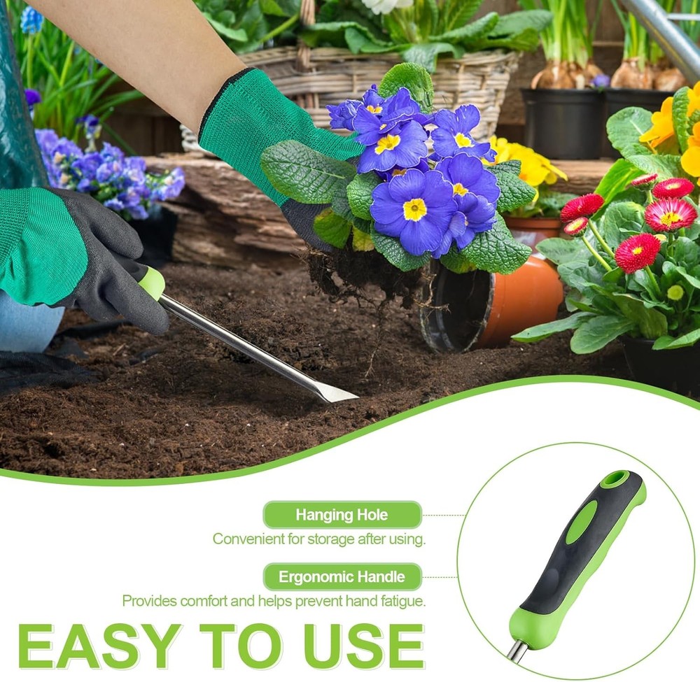 Weed Puller Tool, Stand Up Dandelion Weeder with Long Handle, Heavy Duty Stainle