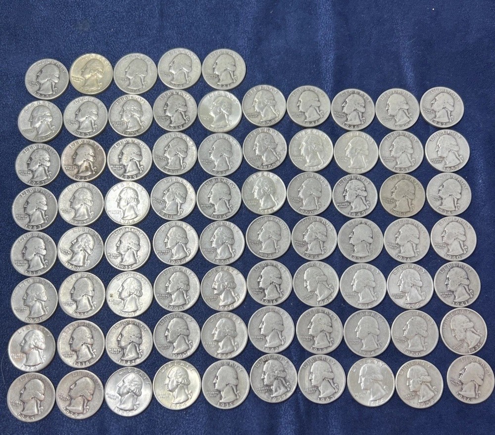 (75) WASHINGTON QUARTERS| 90% SILVER | LOT Z-252