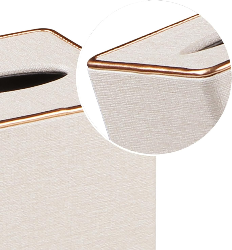 Leather Tissue Box Cover Square,Decorative Cube Tissue Box Holder with Magnetic