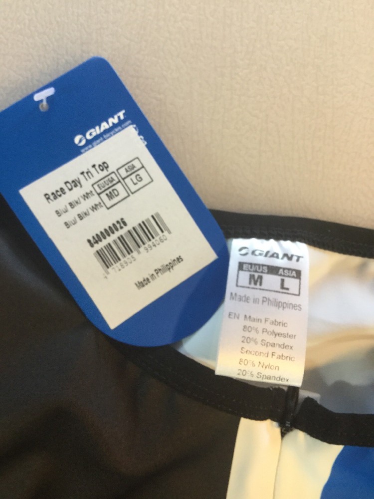 Giant Race Day Tri Top Size Medium M (6564)