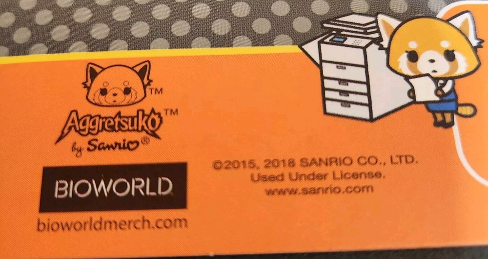 AGGRETSUKO JOURNAL PEN STICKY NOTES OFFICE SUPPLY SET BIOWORLD NEW