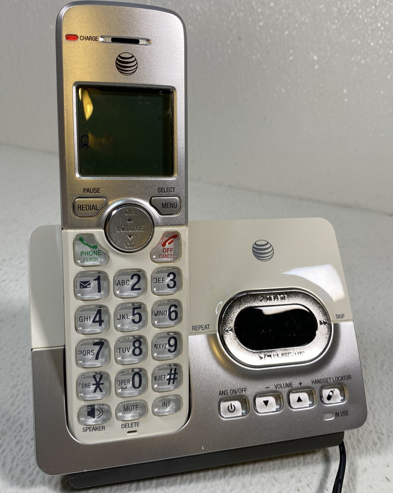 ATT Cordless Phone LCD Display & Digital Answer System EL52103 Tested