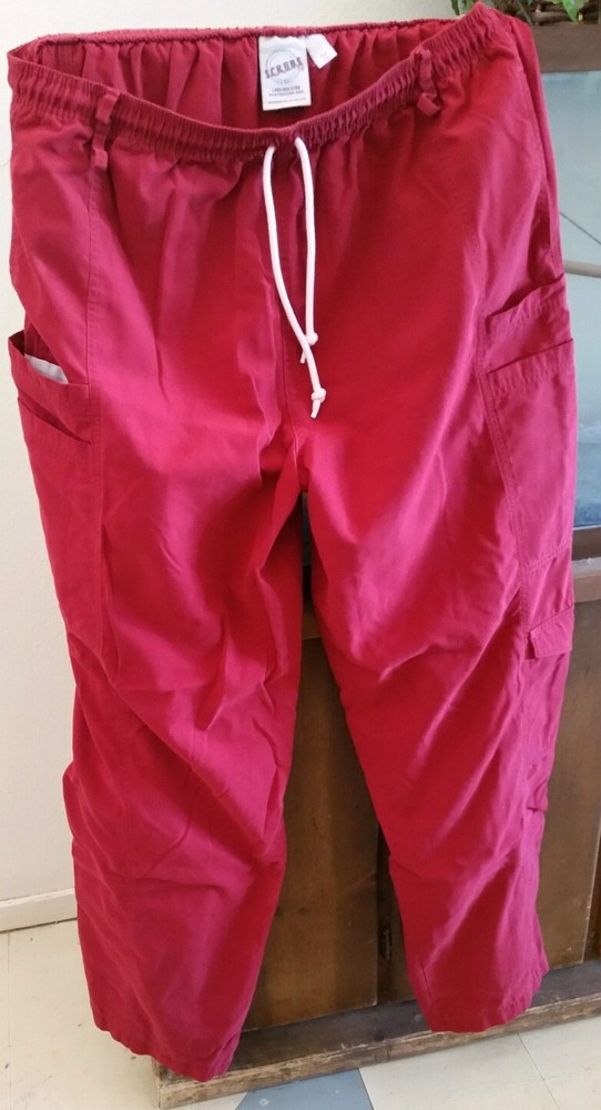 Crimson/red Medical scrubs set