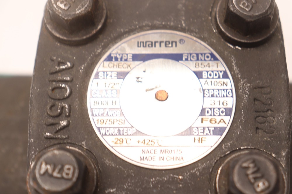 Warren Socket Lift Check Valve 1/2"