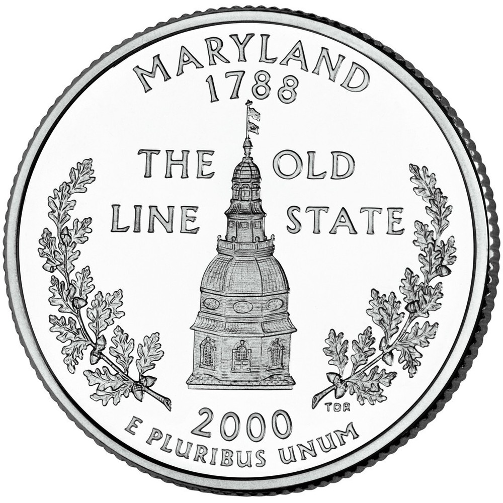 2000-D - Maryland - U.S. State Quarter- UNC from US Mint