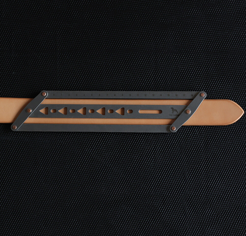 Leather Belt Positioning Auxiliary Ruler Handmade Leather Art Tools Y