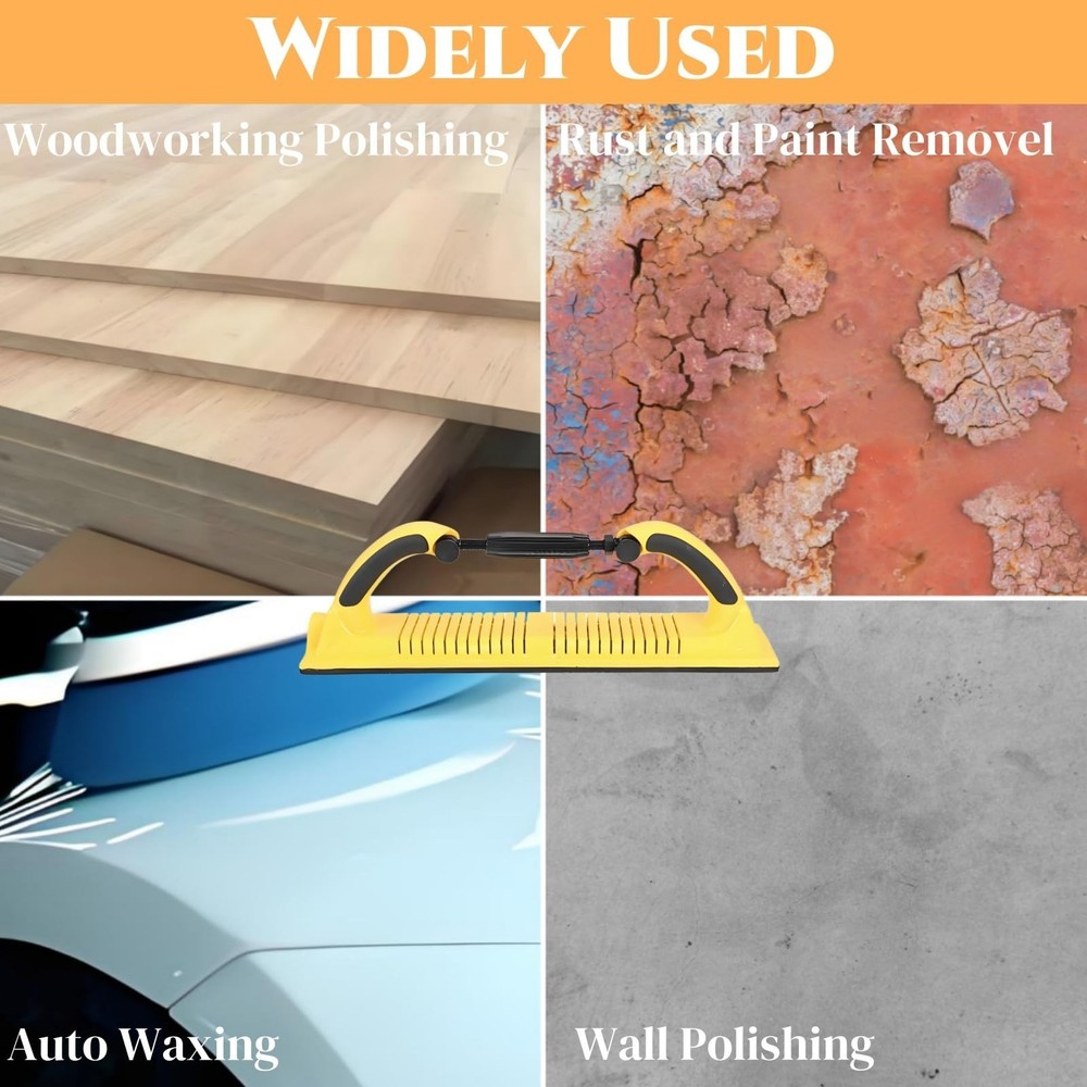 Hand Sanding File Block, Adjustable Radius Flex Longboard Sanding Block with ...