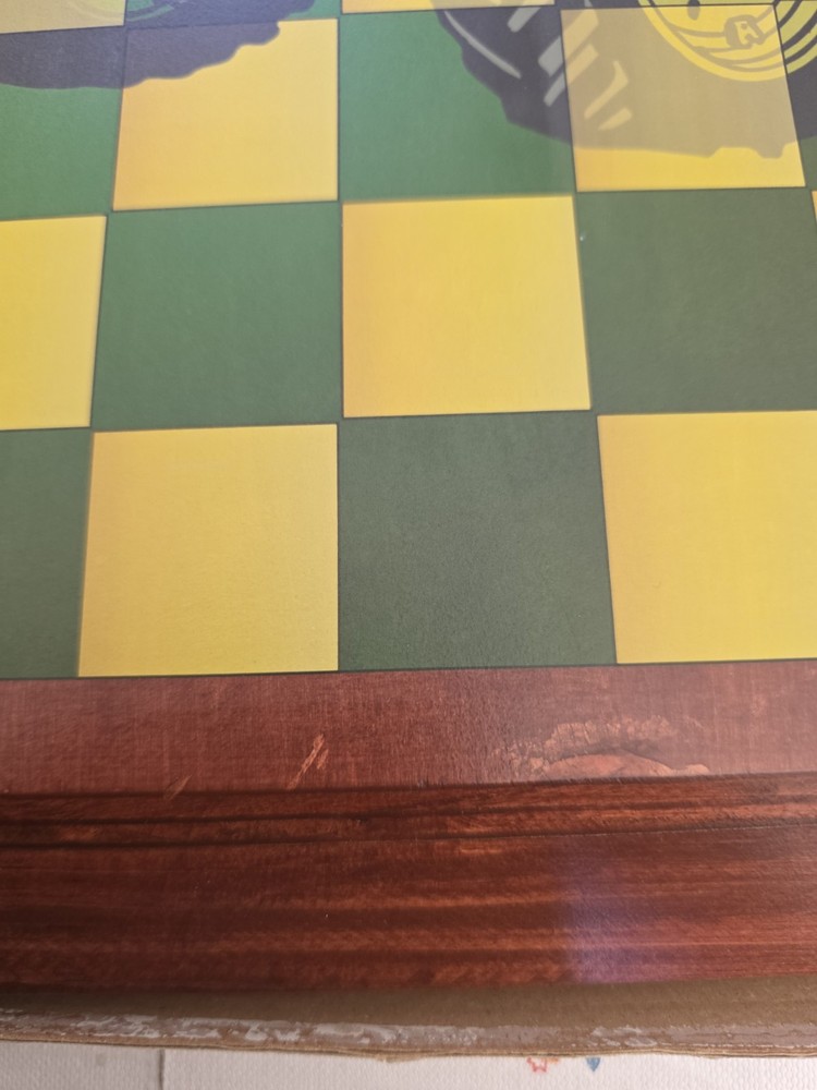 John Deere All Wood Wall Hanging Checker Board Complete