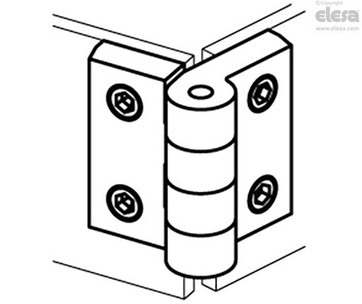 Elessa Hinges, 2 Pack