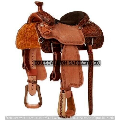 Authentic Western Leather Saddle: Ranch Roping Tack - eBay Finds