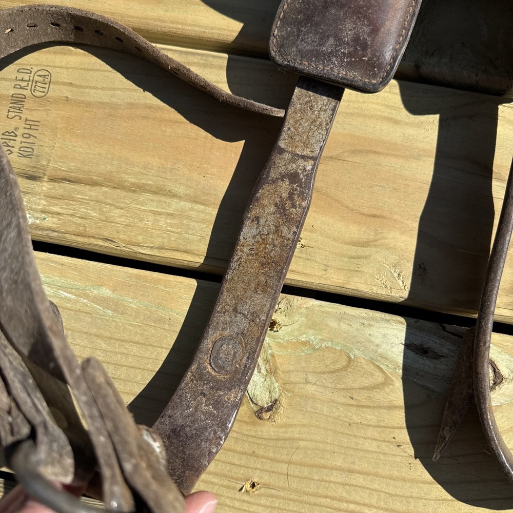 Vintage Pair BUCKINGHAM Climbing Spikes/ Lineman Pole-Tree