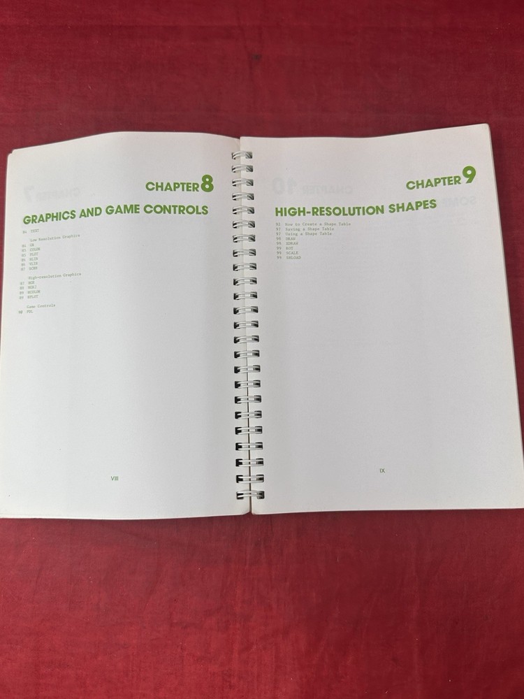 Applesoft II Basic Programming Reference Manual VTG 1978 w/ Foldout Spiral Book