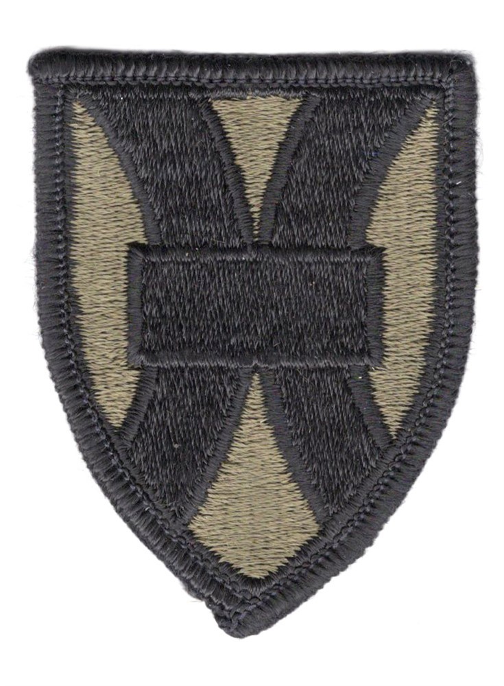 Army Patch: 1st Support Brigade - subdued, merrowed edge