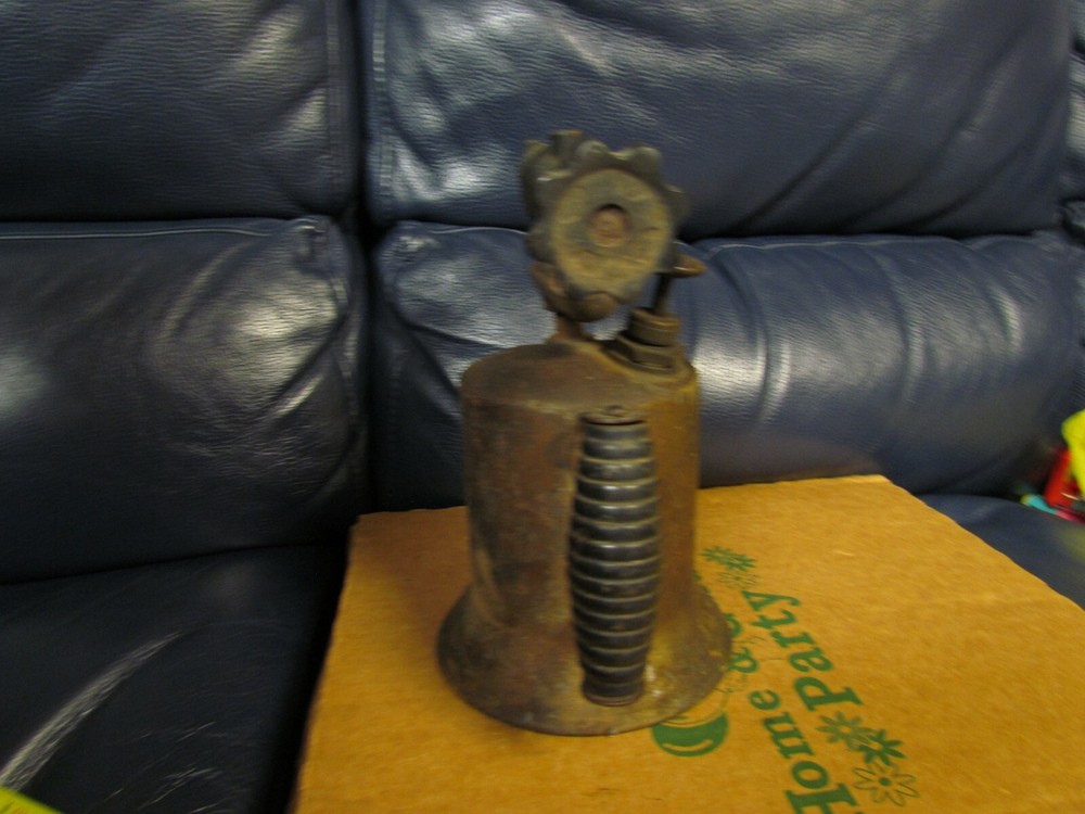 Vintage Antique Turner Brass Soder Torch Gas Blow Torch (5)