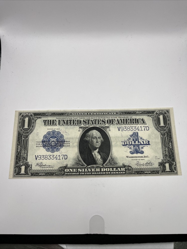1923 $1 Silver Certificate Banknote Horse Blanket