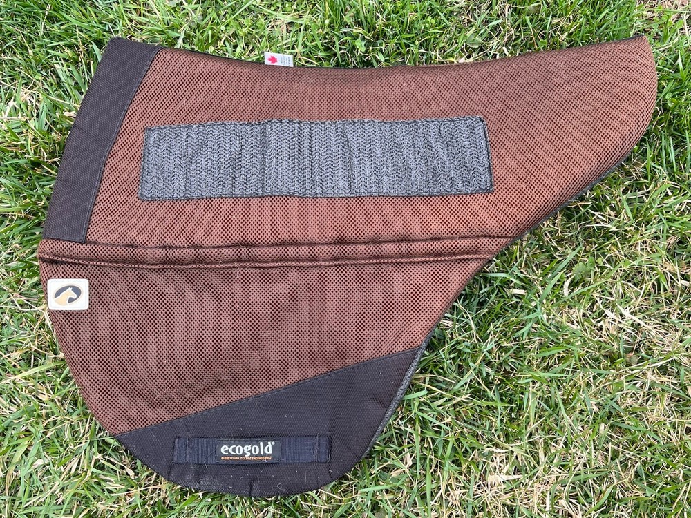 Ecogold Brown Saddle Pad w Insert Treeless Grip Sensation