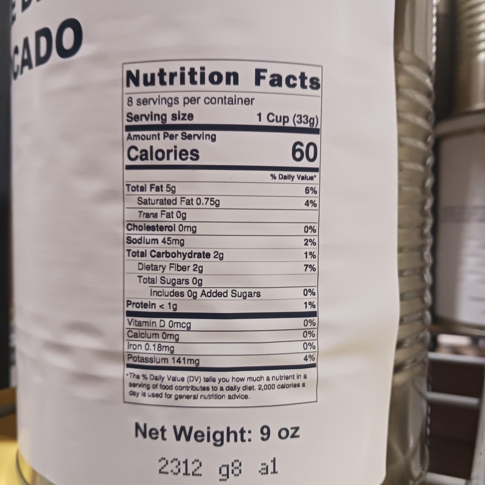 Freeze-Dried Avocado Slices